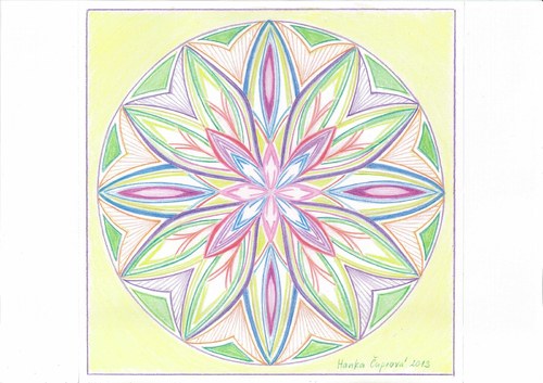 Mandala-Léčiví andělé-zelená
