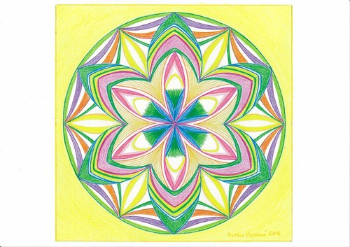 Mandala-Vnitřní dítě-přijetí-žlutá