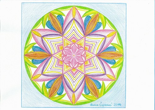 Mandala-Exotika,nový směr-modrá