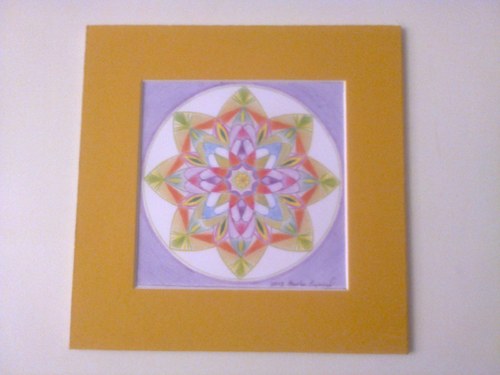 Mandala-Harmonie-žlutá pasparta