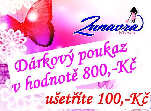 Ušetříte 100,-Kč - Nákupní poukaz 800 Kč