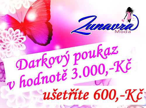 Ušetříte 600,-Kč - Nákupní poukaz 3000 Kč