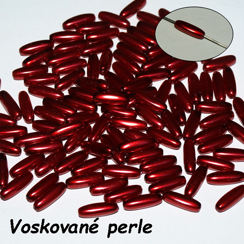 Voskované válečky 13 mm, Red, 10ks — foto 1