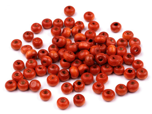 Dřevěné korálky dub 5mm, 100ks