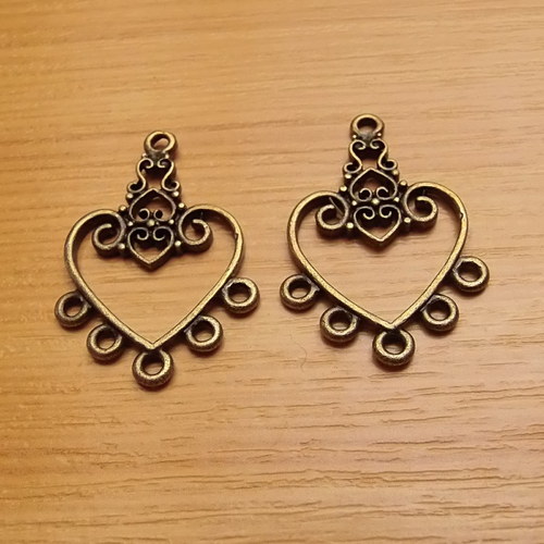 Bronzová ramínka - 30mm x 21mm