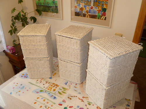 Bílé košíky - 6ks - objednávka — foto 1