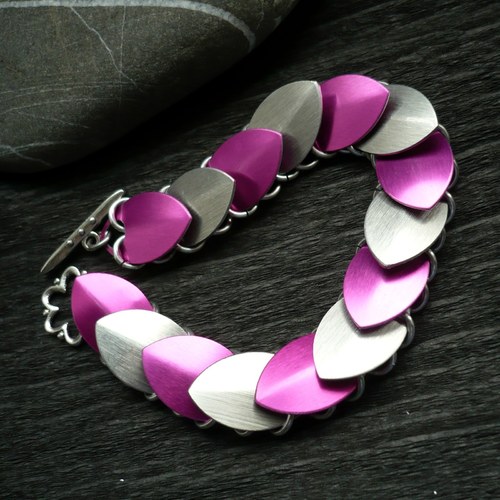 Šupináč pink & silver — foto 1
