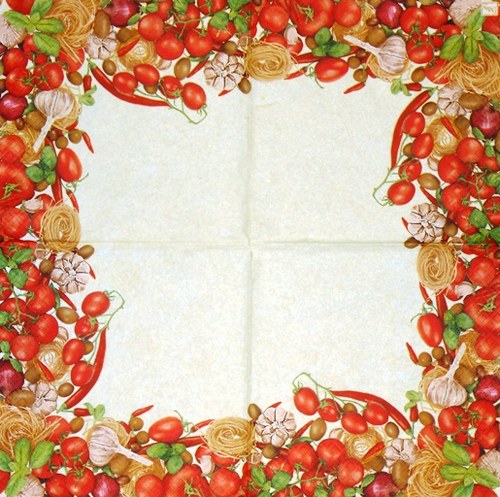 Ubrousek - těstoviny a rajčata