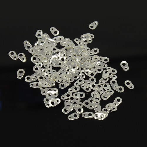 Koncovka stříbrná 6,5x4mm 20ks/8,- Kč