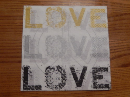Ubrousek na decoupage - love — foto 1