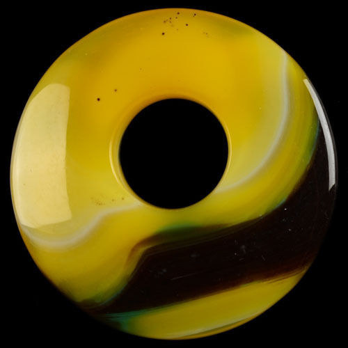 Achát - donut (46 x 7 mm) — foto 1