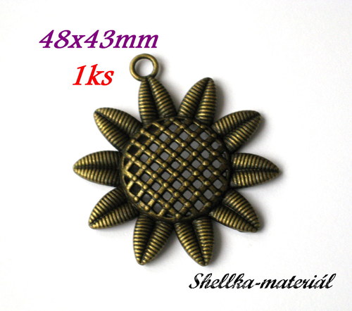 1846.Slunečnice/ 48x43mm/ 1 kus — foto 1