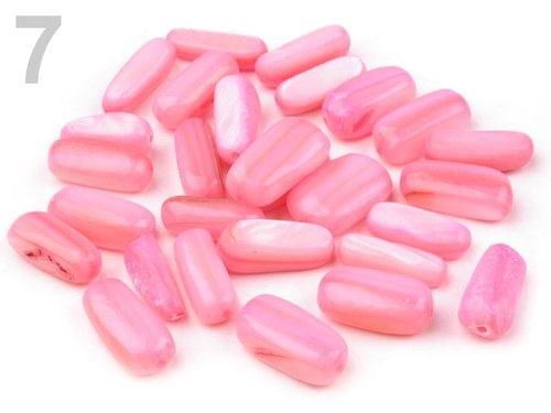 Perleťové nugety - 5x15mm - 4 kusy