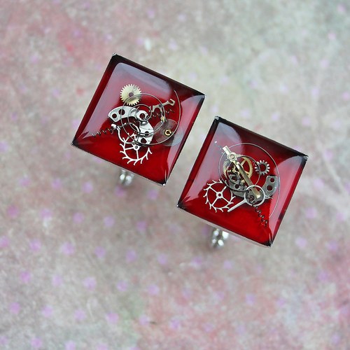 Manžetové knoflíčky /red/ — foto 1