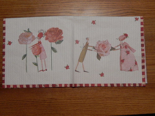 Ubrousek na decoupage - růže z lásky