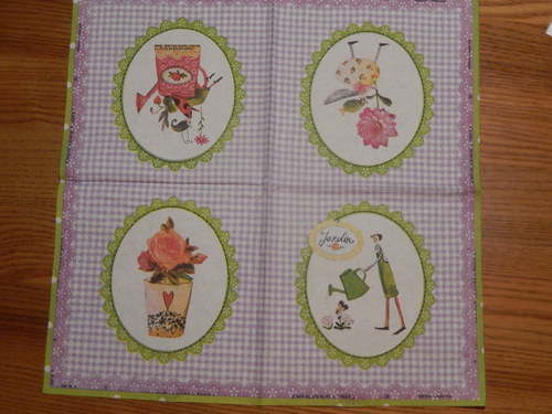 Ubrousek na decoupage - zahradník — foto 1