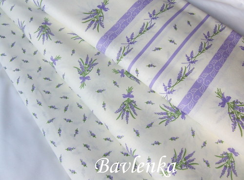 Bavlna - Levandule na vanilkové — foto 1