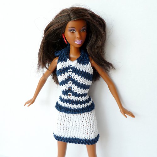Barbie - námořnické proužky I. 30% SLEVA — foto 1