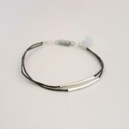 Silver&dark brown tube — foto 1