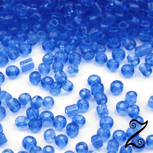 Rokajl, transparentní, modrá neon, 2mm, 50g