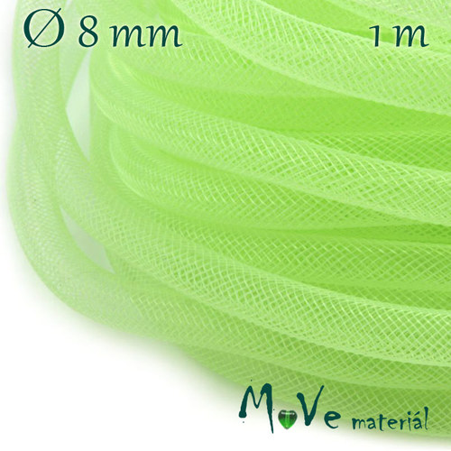 Modistická krinolína dutinka Ø8mm, 1m, zelená — foto 1