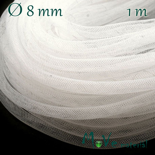 Modistická krinolína dutinka Ø8mm, 1m, transparent — foto 1