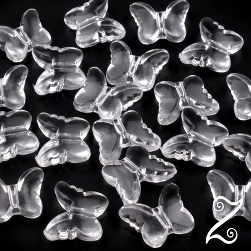 Motýl, transparent (10ks) — foto 1