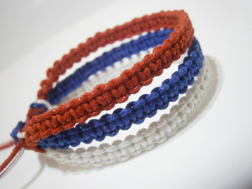 Náramek pro fanoušky 3v1 (macramé) — foto 1