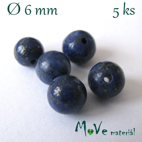 Lapis lazuli - 6mm/5ks — foto 1