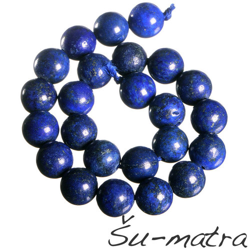 Lapis lazuli, 8 mm (2 ks) — foto 1