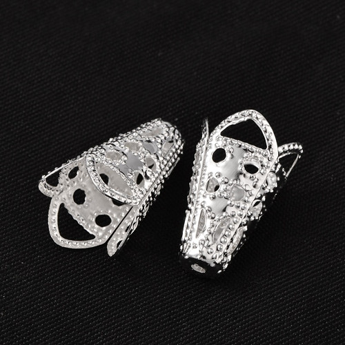 Kónický kaplík 16x10mm (20ks) - stříbrná