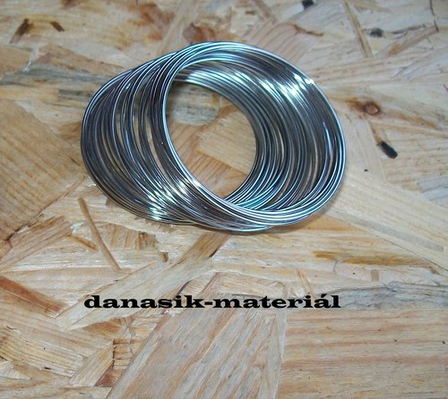 PAMĚŤOVÝ NÁRAMKOVÝ DRÁT - TLOUŠŤKA 1 mm - 55 mm