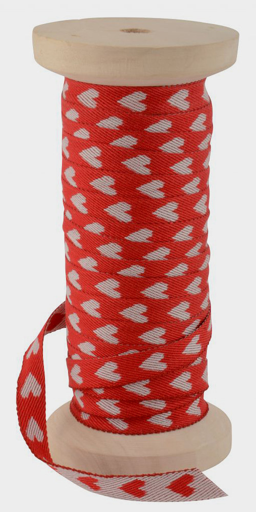 Stuha Red hearts — foto 1
