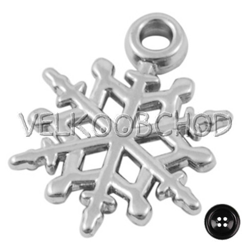 Přívěsek Vločka, pr.17mm (2ks)