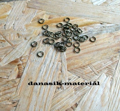 Dvojité Kroužky 6 Mm Bronzové