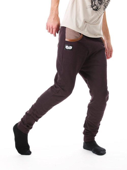 Unisex tepláky čokoládové — foto 1