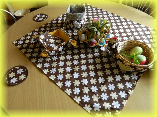 Sada prostírání "kvítky v čokoládě" — foto 1