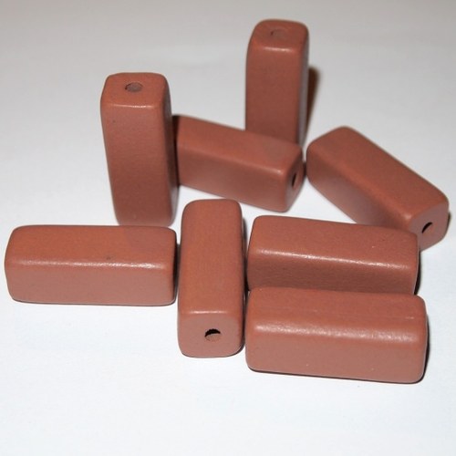 Dřevěné korálky - KVÁDR 36x14 mm (cena 8ks) MAXI