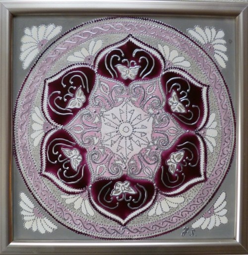 Mandala Hojnost- šedá