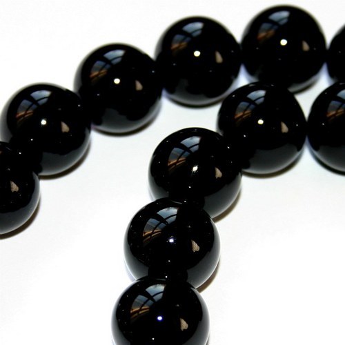 Lesklá kulička onyx14mm — foto 1