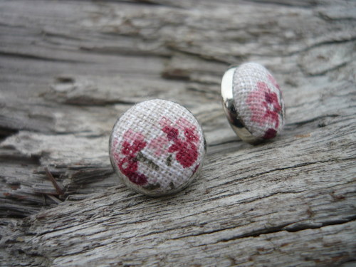 Náušnice Buttonky Dream flowers — foto 1