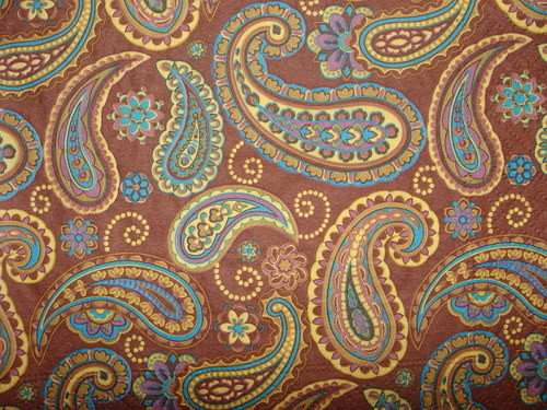 Ornamenty hnědotyrkysové