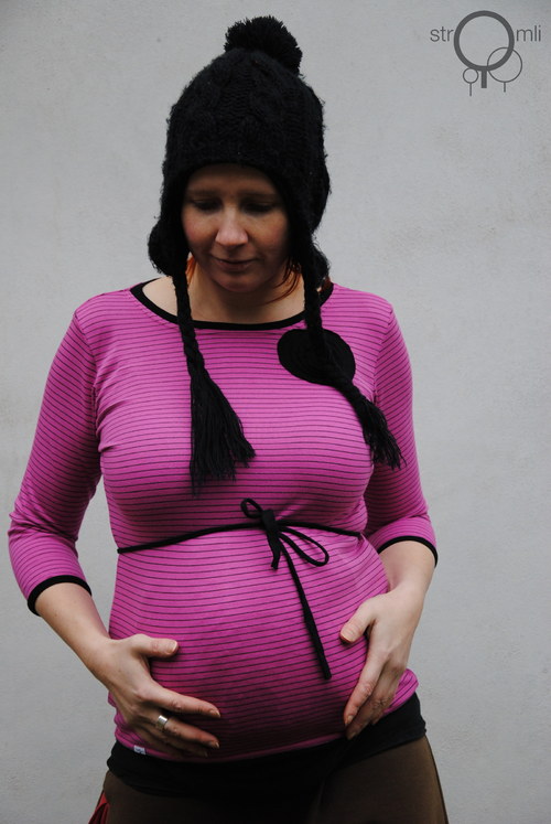 Růžové s aplikací, vel. L — foto 1