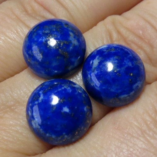 Lapis lazuli, kabošonek 12 mm — foto 1