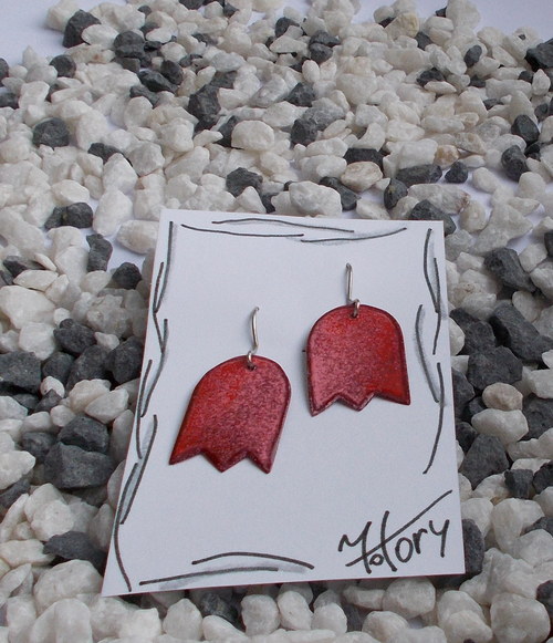Náušnice tulipány — foto 1