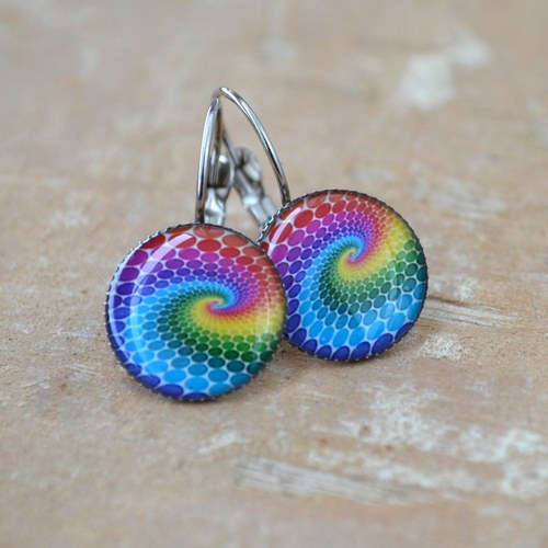 Multicolor, barevné závěsné naušničky