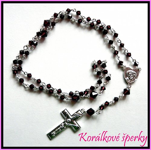 Růženec s krystaly Swarovski — foto 1