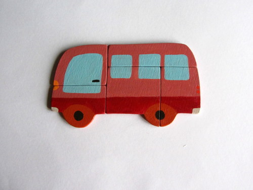 Autobus-skládačka s magnety — foto 1