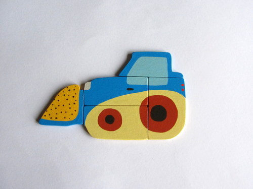 Buldozer-skládačka s magnetem — foto 1