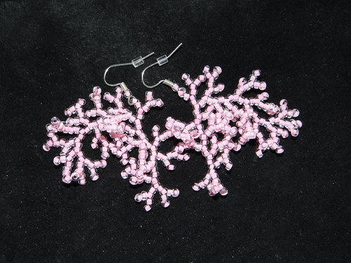 Náušnice - Výprodej! Koraly "Pink" — foto 1